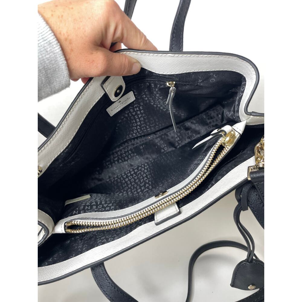 Kate Spade Zuri Handbag Black White - Picture 9 of 10